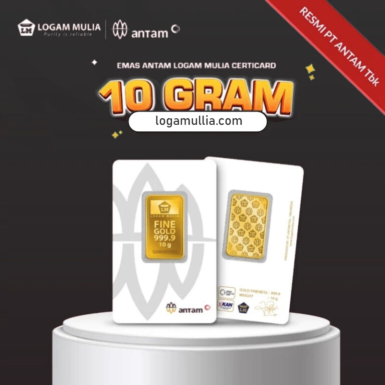 Emas ANTAM Logam Mulia Certicard – 10 gr
